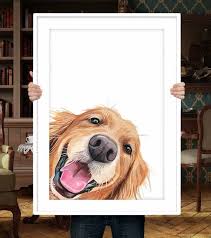 Anyone who owns a pet knows they are just as much a part of the family as any human. Custom Pet Portrait From Photo On Canvas Golden Retriever Dog Portrait Customized Dog Art Oil Painting Pet Portraits Art Collectibles Delage Com Br