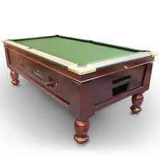 7 Foot Slate Traditional Modern Pub Hotel Bar Coin Operated Pool Table