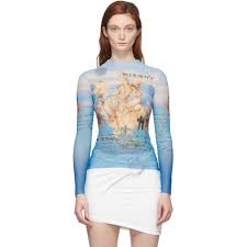 Misbhv business of pleasure men's hoodie. Misbhv Blue Kyoto Mock Neck T Shirt Misbhv