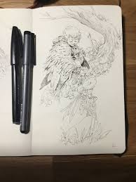Coffee Stylus And Pen Artist Gallery Inktober Pen