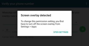 Ask for permission to use in theory, a display overlay can interfere with the dialogue requesting permission, so the user needs to disable. How To Fix Screen Overlay Detected Error Overlays Fix It How To Apply