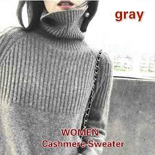 Le pull & le gilet jennyfer vous assurent confort et chaleur ! Wool Pure Cashmere Sweater Autumn And Winter Long Sleeve Turtleneck Women Wool Warm Sweater Women S High Collar Loose Pullover Damen Lazy Wind Sweater Pull Femme Large Size Wish
