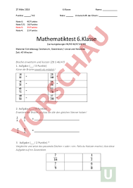 Material für den unterricht an der realschule, material für den unterricht an der gemeinschaftsschule. Arbeitsblatt Mathematiktest 6 Klasse Bruchrechnen Mathematik Bruche Dezimalzahlen