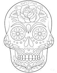 Customize the letters by coloring with markers or pencils. Sugar Skull Coloring Pages 100 Pictures Free Printable