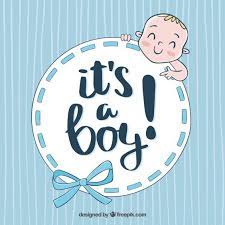 Cute Baby Boy Background In Hand Drawn Style Congratulations Baby Baby Boy Background Congratulations Baby Boy