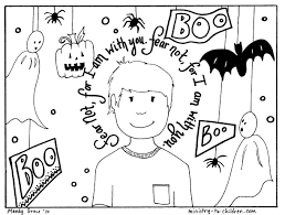 It is no secret that children love to color! Halloween Coloring Pages Religious Christian Do Not Fear