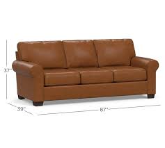 Leather sofa bed features a sleeper sofa bed is both stylish and a smart investment for any space. Buchanan Roll Arm Leather Sleeper Sofa Pottery Barn