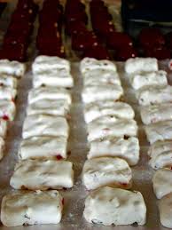 Rum Nougat Recipe Made With Cherries Walnuts And Raisins Oh Yeah Rum Nougat Recipe Nougat Recipe Food Recipies