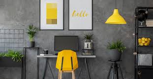 The focal point of any bedroom should be the bed, and gray is a great color to use to help you drift off to sleep. Clever Room Decorating Ideas Using Yellow And Grey Berger Blog