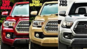 At the same price рік тому. Toyota Tacoma Trd Pro Vs Trd Off Road Vs Trd Sport The Differences Youtube