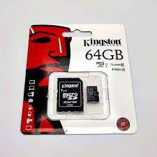 Kingston SDC10G2/64GB 64GB Class 10 UHS-I microSDXC Memory Card with SD  Adapter for sale online | eBay