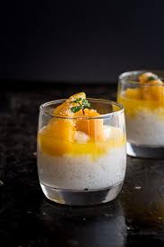 It will thicken as it cools and may need to be thinned a little with water or more coconut milk. Sago Pudding With Coconut Mango Wandercooks