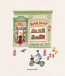 A Cozy Little Bookstore Bookstore Facade Painting Gouache Drawing Illustration Illustratie Wip A Cute Illustration Cute Art Gouache Illustrations