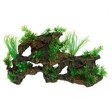 Top Fin Leafy Rock Aquarium Ornament Aquarium Ornaments Fish Tank Accessories Aquarium Accessories