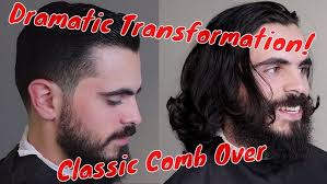 Haircut Transformation Men Classic Comb Over