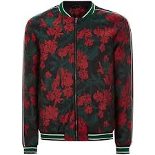 Topman Black And Red Floral Smart Bomber Jacket 84 Liked On Polyvore Featuring Men S Fashion Men Bomber Jacket Floral Bomber Jacket Leather Sleeve Jacket