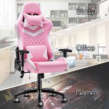 Rgb Gaming Chair High Back Ergonomic Swivel Office Desk Chair With Led Lights Ebay