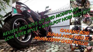 Modif yamaha soul gt buat on road + off road via cicakkreatip.com. Review Modifikasi Mio Soul Gt 2010 Low Rider Style Vlog 1 Youtube
