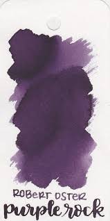 Ink Review 294 Robert Oster Purple Rock Mountain Of Ink In 2020 Ink Fountain Pen Ink Purple