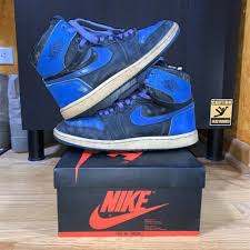 1985 Air Jordan 1 Vintage Nike Royal Black Blue Og Size 9 Chicago Bred Royals Vintage Nike Air Jordans Jordans