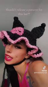 Kuromi hat crochet pattern