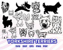 Shih Tzu Svg Dog Svg Shih Tzu Clipart Shih Tzu Silhouette Etsy Yorkshire Terrier Yorkie Terrier