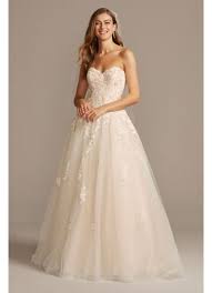 The ultimate destination for david's bridal wedding dresses, veils and more at up to 85% off. Embroidered Lace Applique Ball Gown Wedding Dress David S Bridal