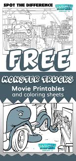 Keep a cat and pumpkin company on a magical night. Monster Trucks Movie Printable Coloring And Activity Sheets