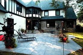 Tudor Style Home Stamped Backyard Patio Stamped Concrete L M Scofield Company Douglasville Ga Tudor Style Homes Stamped Concrete Pictures Backyard Patio