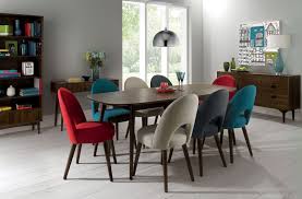 Bentley Designs Oslo Walnut 6 Seat Dining Table 6 Teal Fabric Chairs Dining Table Chairs 6 Seater Dining Table Dining Room Design