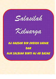 We did not find results for: Salasilah Keluarga
