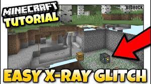 How to install classic xray mod for minecraft 1.14.4 with optifine and without fabric or forge (in windows, mac, linux). Minecraft Bedrock X Ray Glitch Simple Tutorial Ps4 Mcpe Xbox Windows Switch Youtube