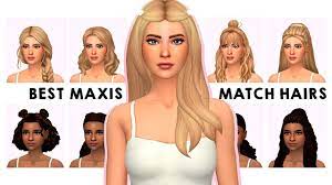 My Maxis Match Hair Collection Sims 4 Custom Content Showcase Links Youtube Sims Hair Sims 4 Body Mods Sims 4