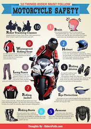 Here Is The Infographic About 10 Things To Follow For Motorcycle Safety Motorcycle Safety Infographic Road Safety