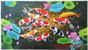 Cá chép hóa rồnghình ảnh cá chép hóa rồng trở thành biểu tượng của sự can đảm, may mắn, thành công, chiến thắng cũng từ sự tích trên. Tranh 9 Con Ca Chep Ä'em Láº¡i May Máº¯n Tá»'t Ä'áº¹p Nháº¥t Cho Gia Ä'inh