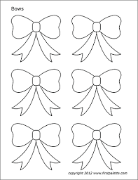 Finished bow size is 3.5 inches. Bows Free Printable Templates Coloring Pages Firstpalette Com