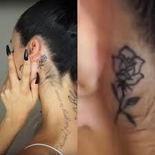The meaning of the tattoo behind the ear will. 96 Celebrities With Ear Tattoo Designs Body Art Guru