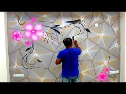 new 3d wall paint design nazim youtube 3d wall painting wall paint designs wall painting