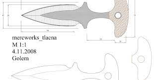 Desenho de duas facas de cozinha. O Cuteleiro Moldes Em Pdf Parte 2
