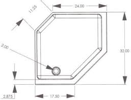 R G Mobile Home Supply 32 Corner Rv Shower Pans Corner Shower Mobile Home Supplies Shower Pan