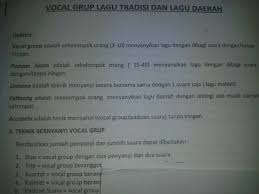 Lagu yang dibawakan lebih ekspresif, misal gerakan yang dilakukan oleh penyanyi sesuai dengan lagu yang dinyanyikan. Perbedaan Paduan Suara Dan Vokal Grup Terkait Perbedaan
