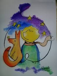 The Little Prince Art Watercolorart Littleprince Friendship Fox Fox Drawing Art The Little Prince