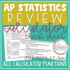 Ap Statistics Review Calculator Cheat Sheet In 2020 Ap Statistics High School Life Hacks Statistics Cheat Sheet