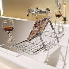 Maybe you would like to learn more about one of these? Knifun Stainless Steel Extendable Bathtub Caddy Tray For Soap Over Bath Tub Rack Wine Glass Holder Shower Book Holder Storage Organizer With Extending Sides Adjustable 24 4 33 46 Wide Walmart Com Walmart Com