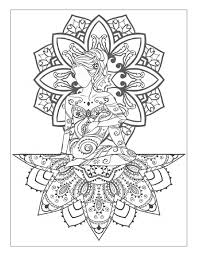 Yoga And Meditation Coloring Book For Adults With Yoga Poses And Mandalas Mandala Coloring Pages Coloring Books Mandala Coloring Books