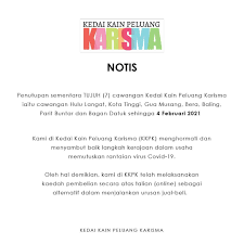 Mana tahu ada yang sampai dah kena potong bekalan elektrik atau dapat notis keluar rumah. Tak Payah Keluar Rumah Kedaikainkarisma Kotatinggi Facebook
