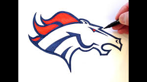 Click the denver broncos logo coloring pages to view printable version or color it online (compatible with ipad and android tablets). How To Draw The Denver Broncos Logo Freehand Youtube