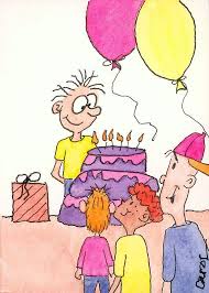 Animation Birthday Wishes For Children Boy Humorous Original Painting Watercolor Painting 12 Alexander Has A Birthday Balloon Birthday Cards For Boys Birthday Wishes Funny Happy Birthday Funny Ecards