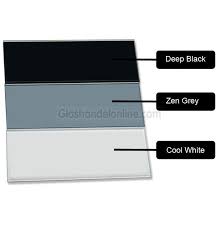 wandbekleding of keukenachterwand in zwart grijs of wit gekleurd glas wandbekleding glas