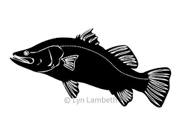 Barramundi Svg Instant Download Hand Drawn Digital Black And White Graphic Fishing Svg How To Draw Hands Cartoon Fish Fish Clipart